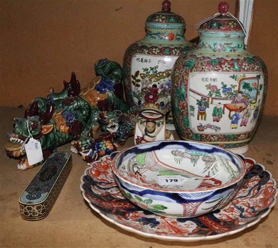 Collection of oriental ceramics